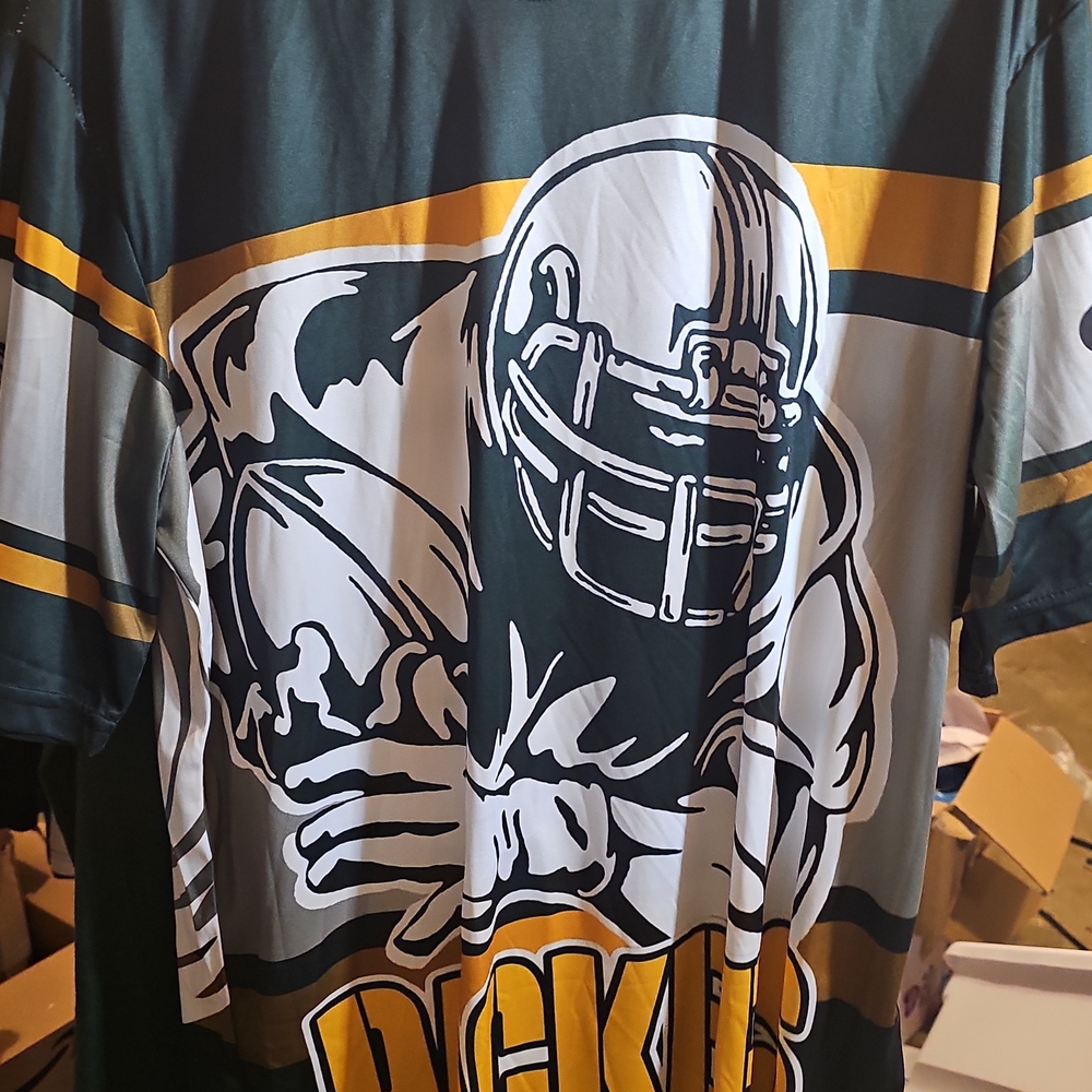 Green and Yellow Graphic Packers T-Shirt